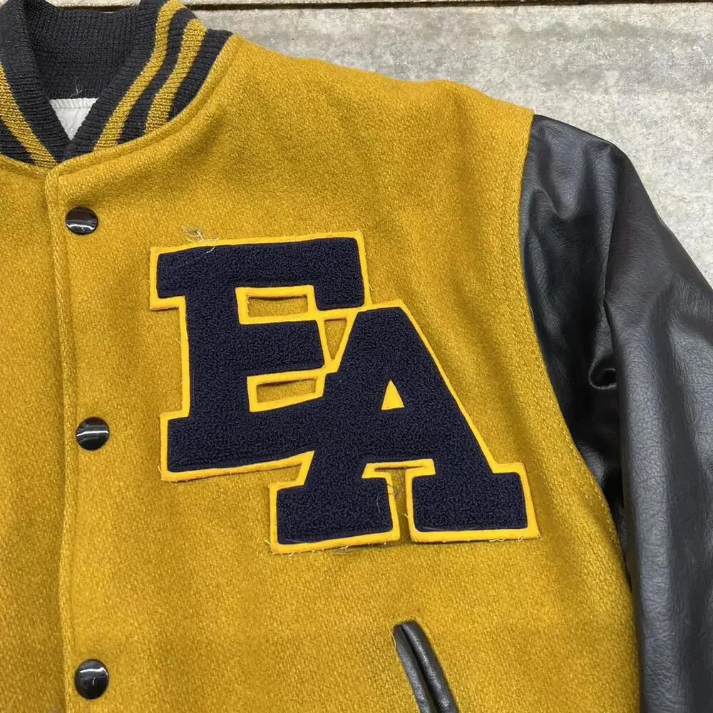 vintage champion 60s running man made in usa letterman varsity bomber jacket - Picture 2 of 5